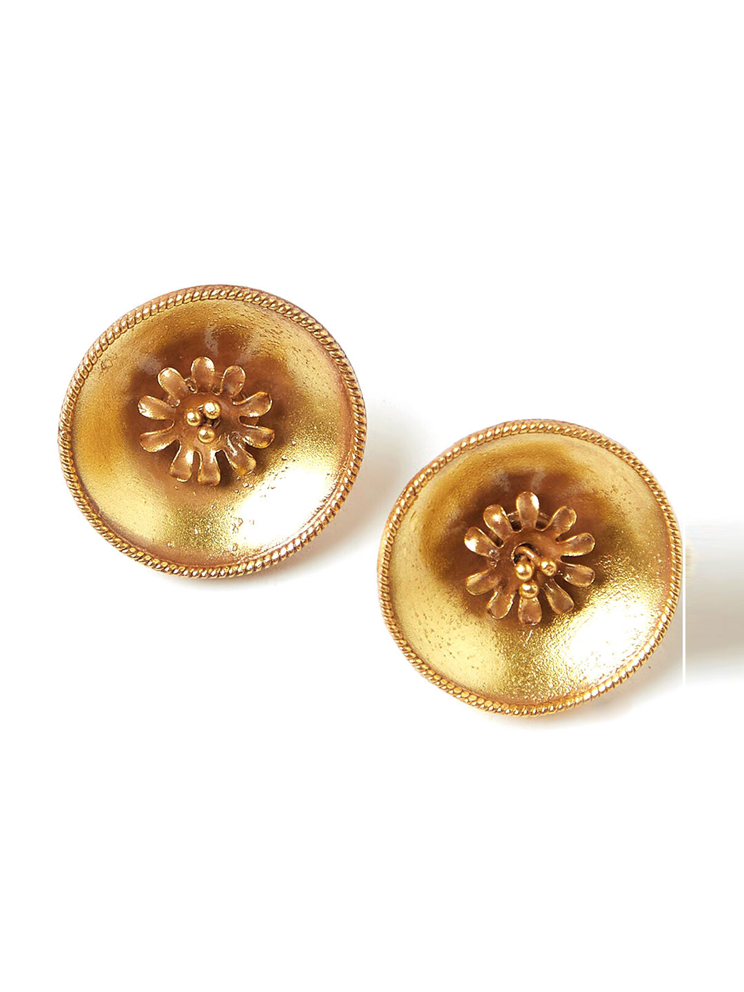 

Fabindia Gold-Plated Handcrafted Oversized Circular Studs