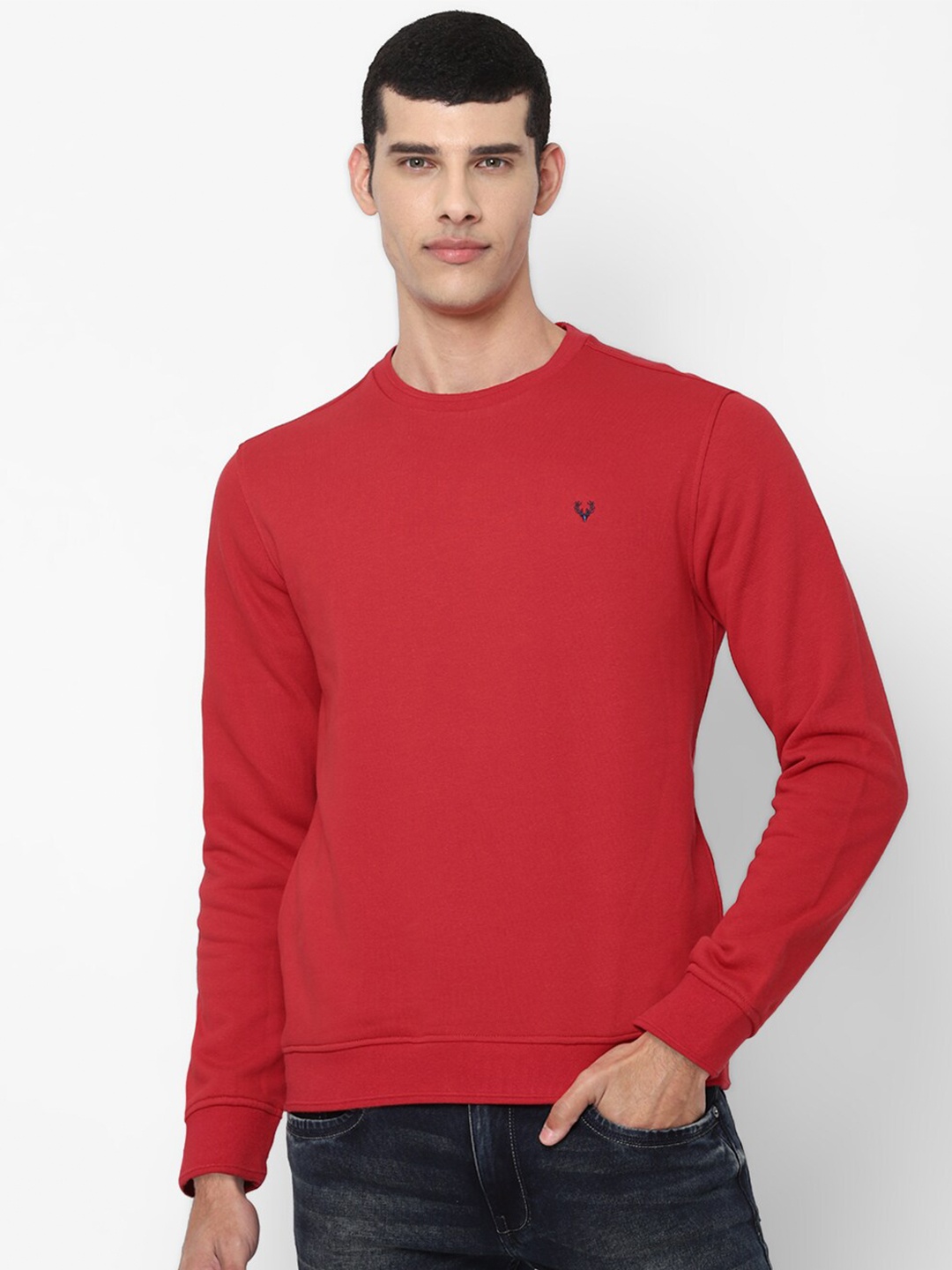 

Allen Solly Men Red Sweatshirt
