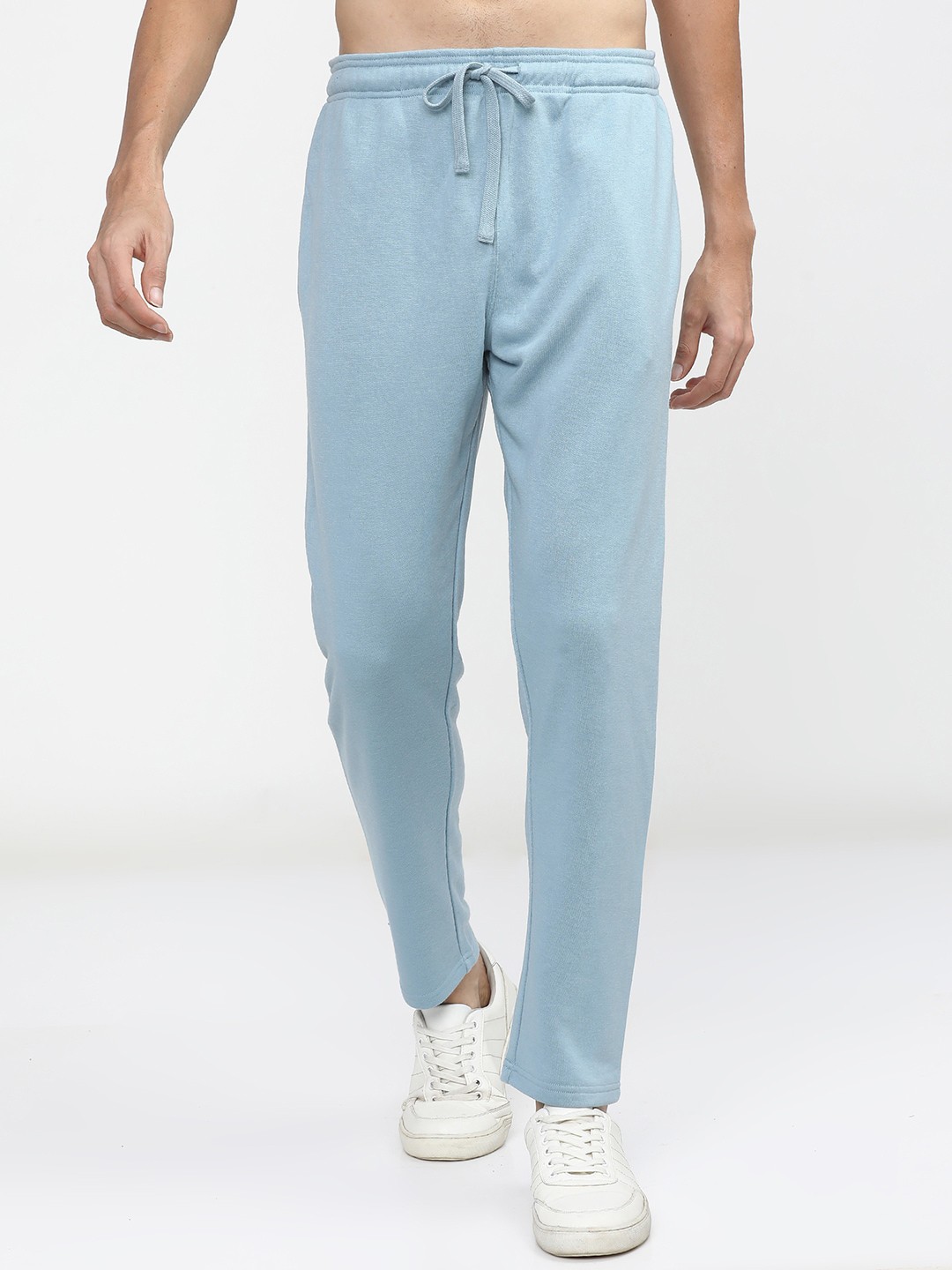

HIGHLANDER Men Blue Solid Slim-Fit Track Pants