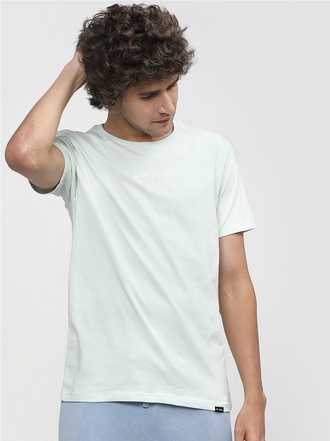 

HIGHLANDER Men Green Slim Fit T-shirt