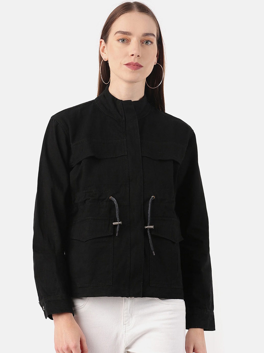 

VOXATI Women Black Tailored Jacket