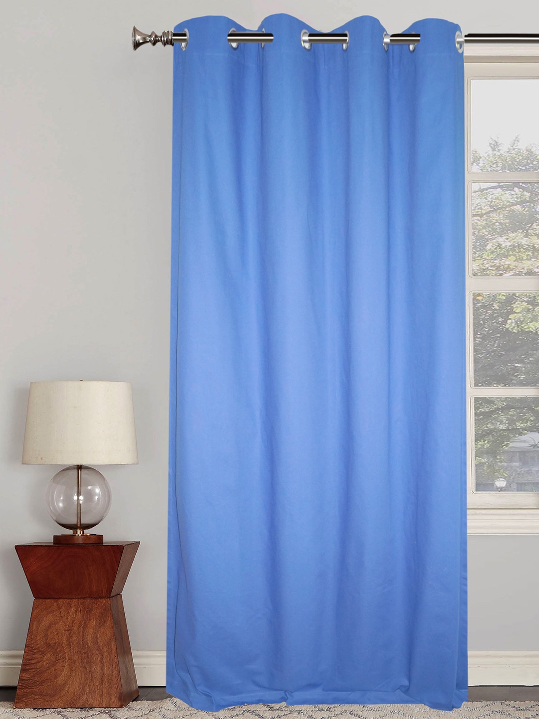 

Lushomes Blue Long Door Curtain