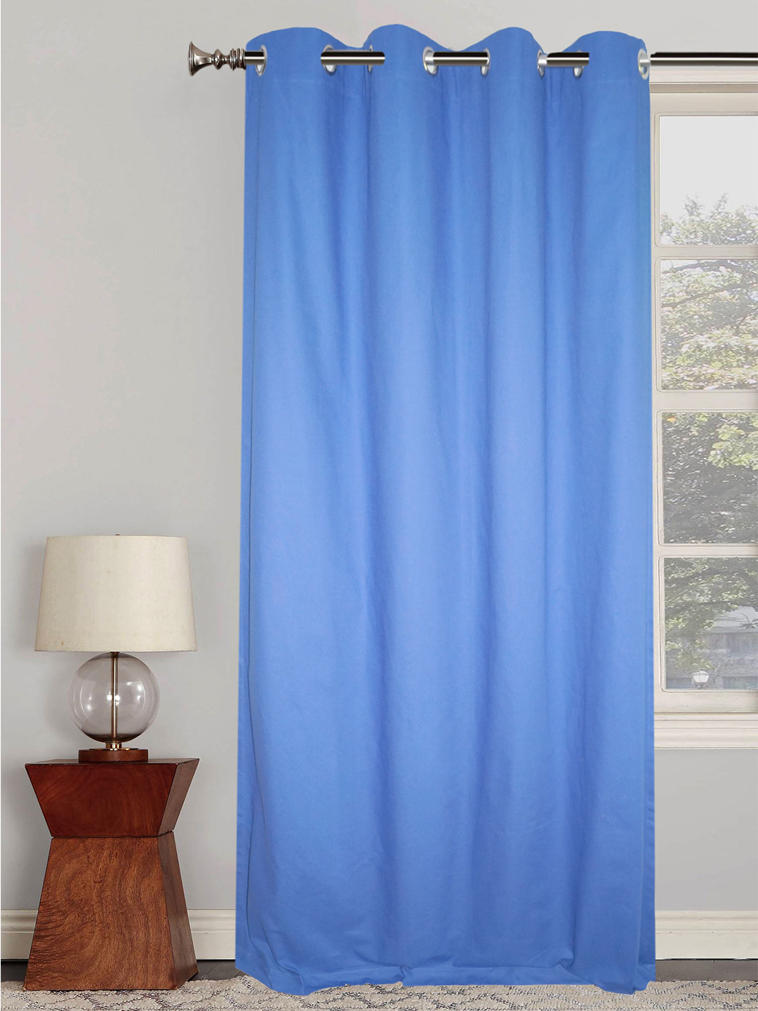 

Lushomes Blue Long Door Curtain