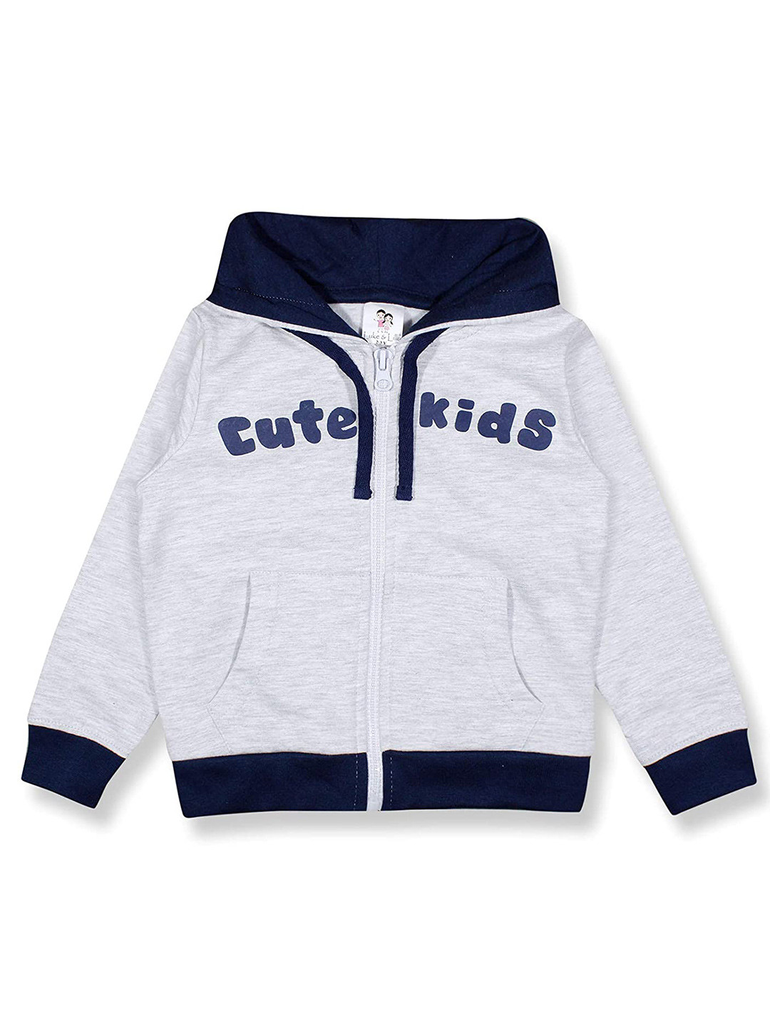 

Luke & Lilly Girls Navy Blue & Grey Hooded Sweatshirt