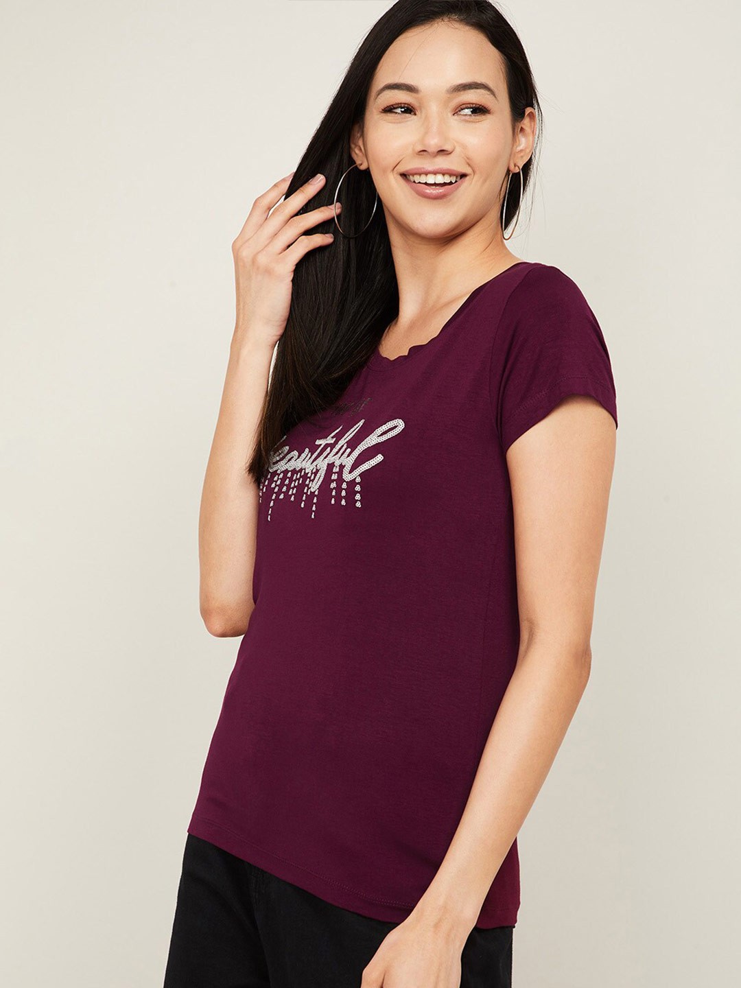 

Fame Forever by Lifestyle Purple Regular Top