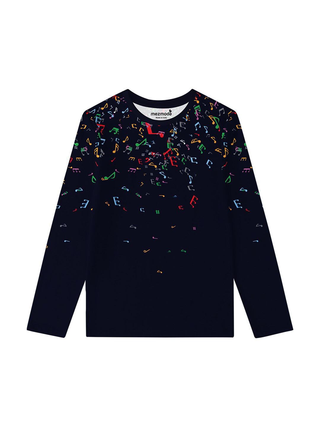 

mezmoda Boys Navy Blue Printed T-shirt