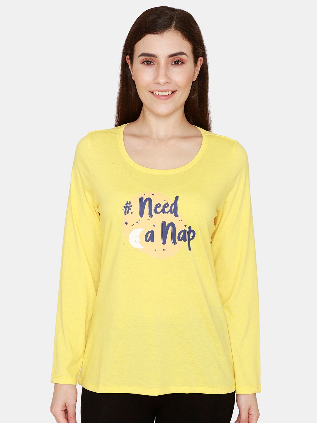 

Rosaline by Zivame Yellow Regular Top