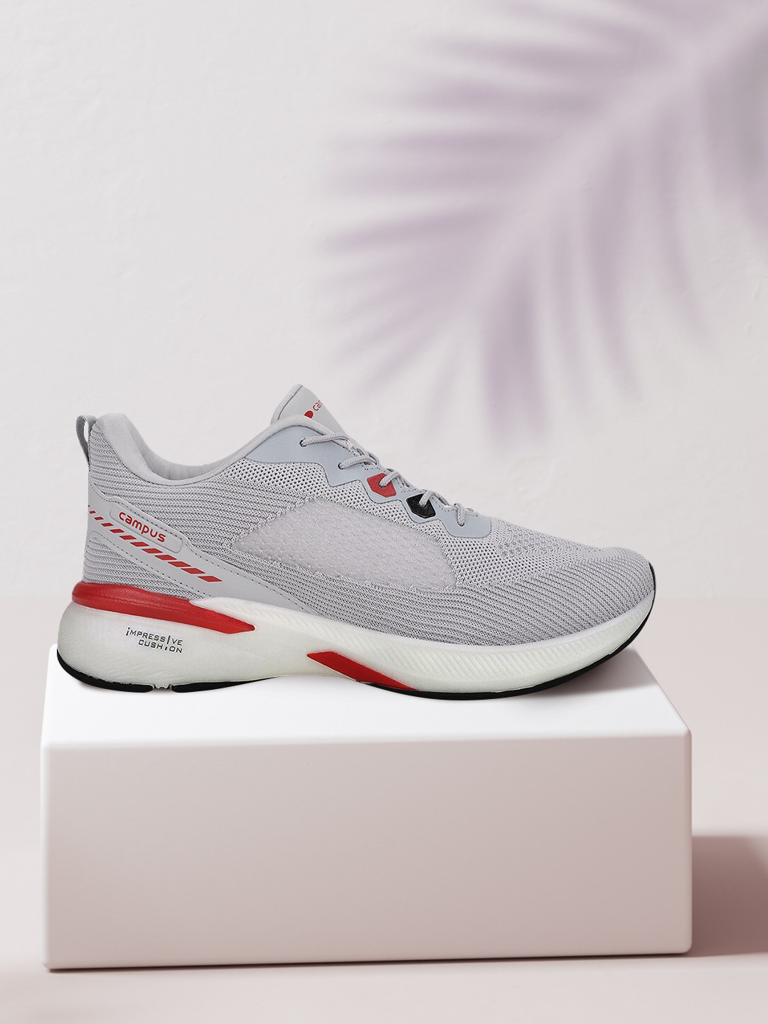 

Campus Men Grey Mesh Running Shoes