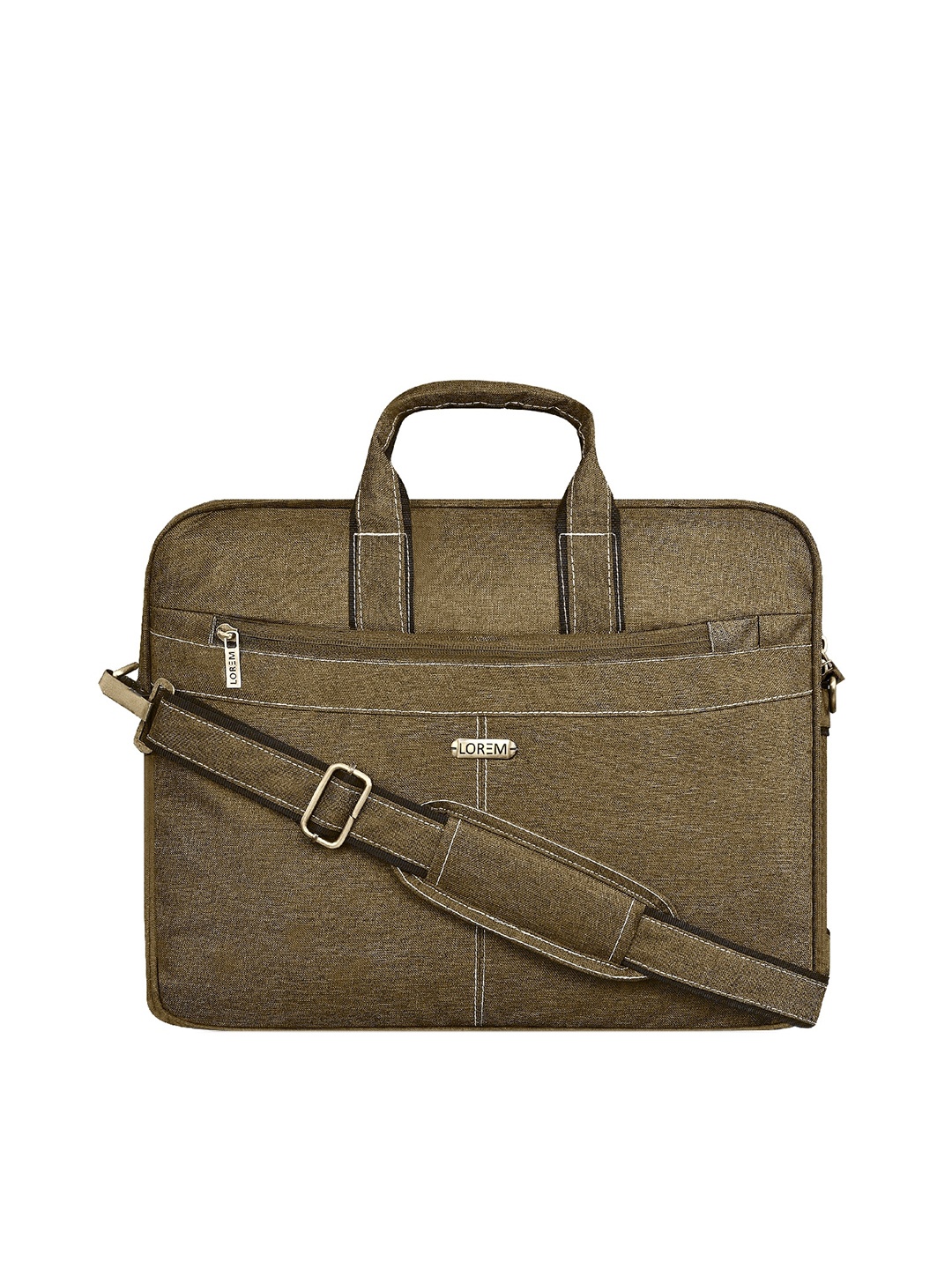 

LOREM Unisex Khaki Laptop Bag