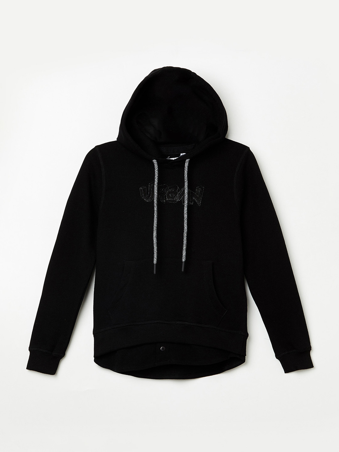 

Denimize by Fame Forever Boys Black Hooded Sweatshirt