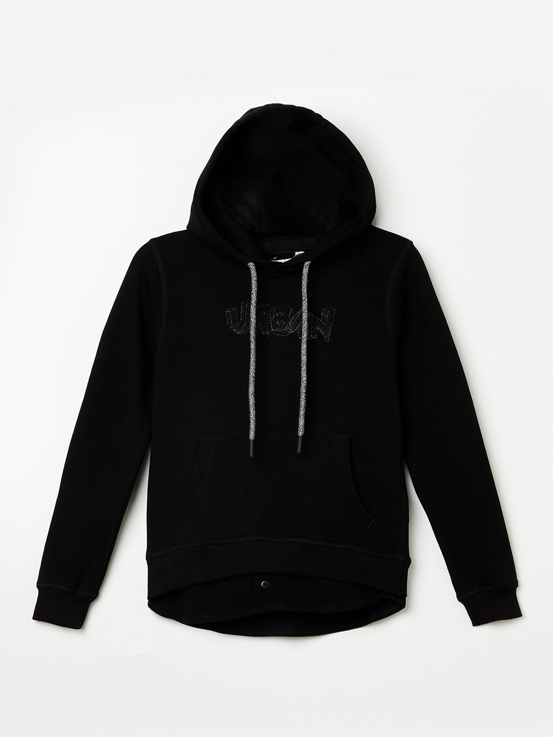 

Denimize by Fame Forever Boys Black Hooded Sweatshirt