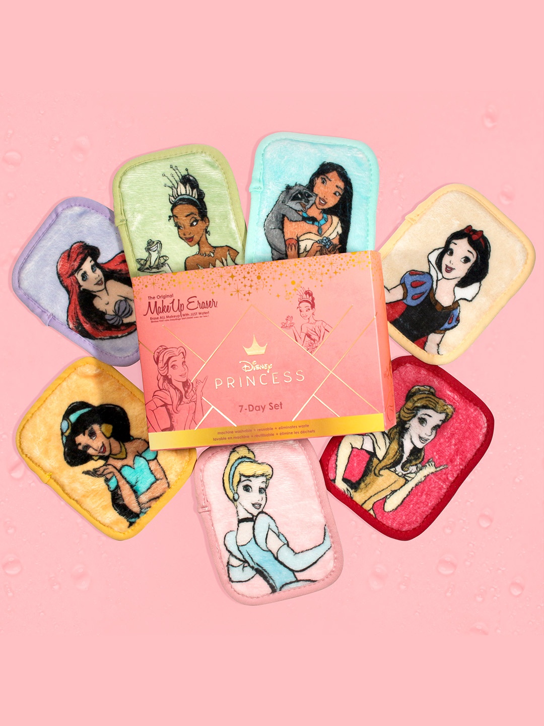 

MakeUp Eraser Set Of 7 Limited Edition Disney Princess Set, Pink
