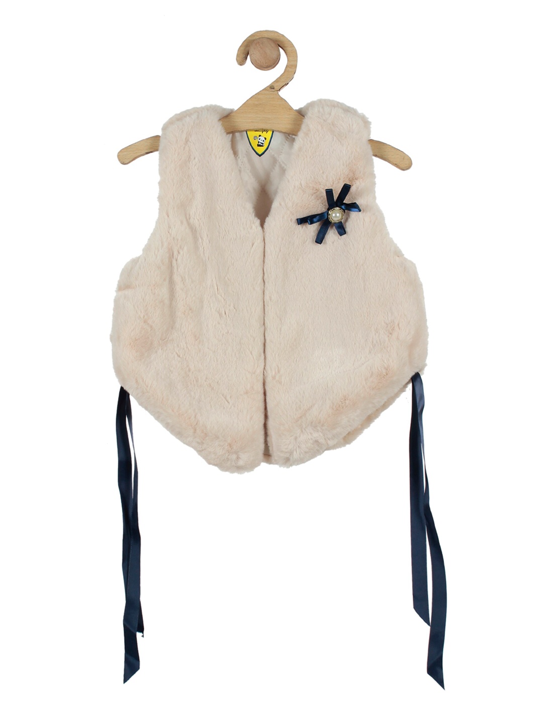 

Lil Lollipop Girls Beige Cotton Jacket