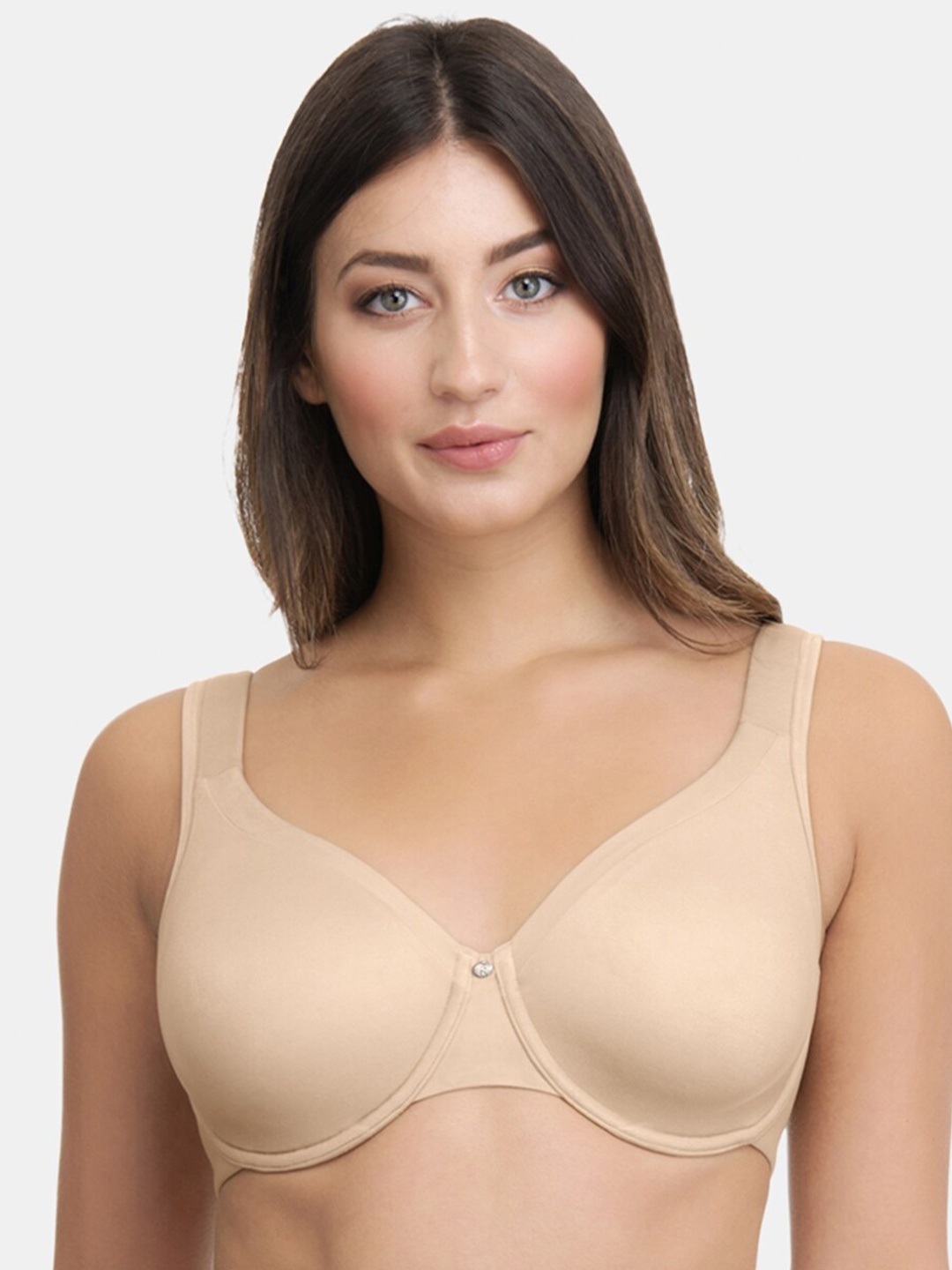 

Amante Solid Non Padded Wired Contour Super Support Bra - BRA77701, Beige