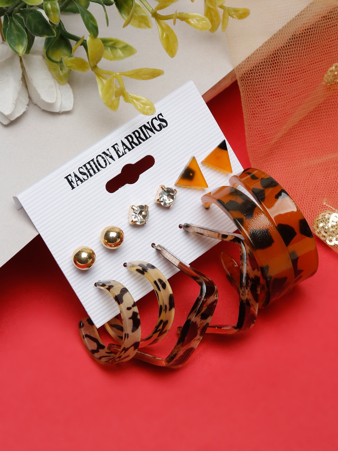 

Celena Cole Multicoloured Contemporary Studs Earrings, Multi