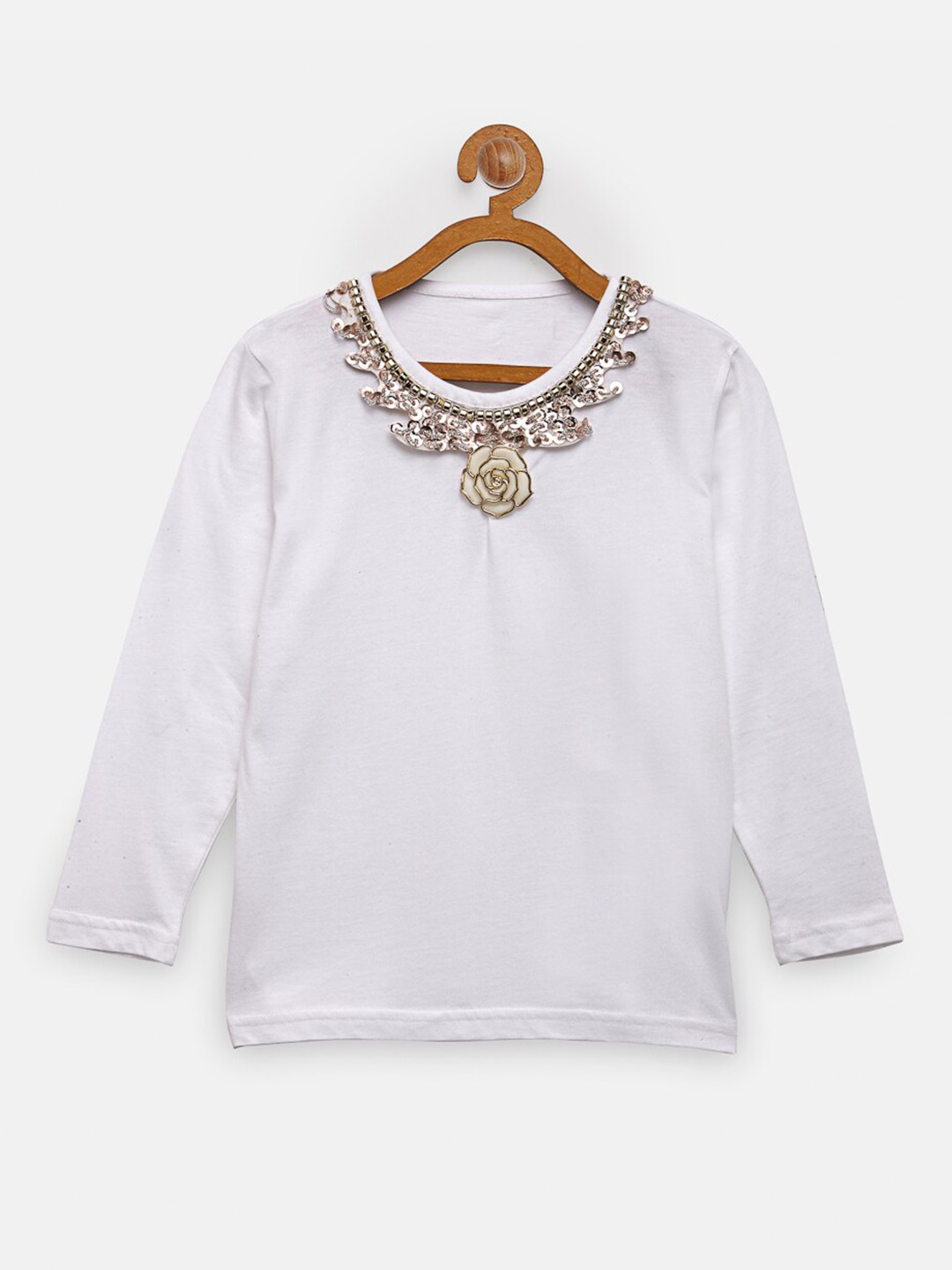 

NYNSH Girls White T-shirt