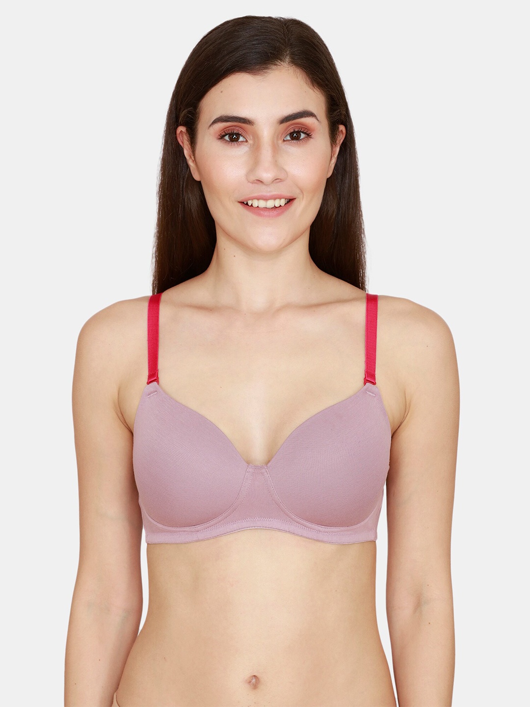 

Zivame Purple & Magenta Pure Cotton T-shirt Bra Lightly Padded