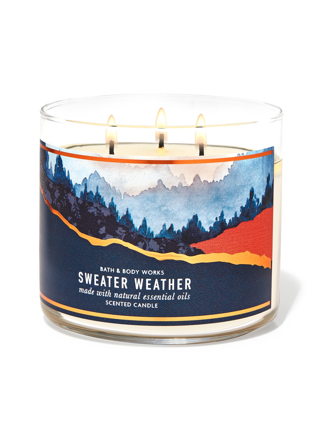 

Bath & Body Works Sweater Weather 3-Wick Candle - 411 g, Blue