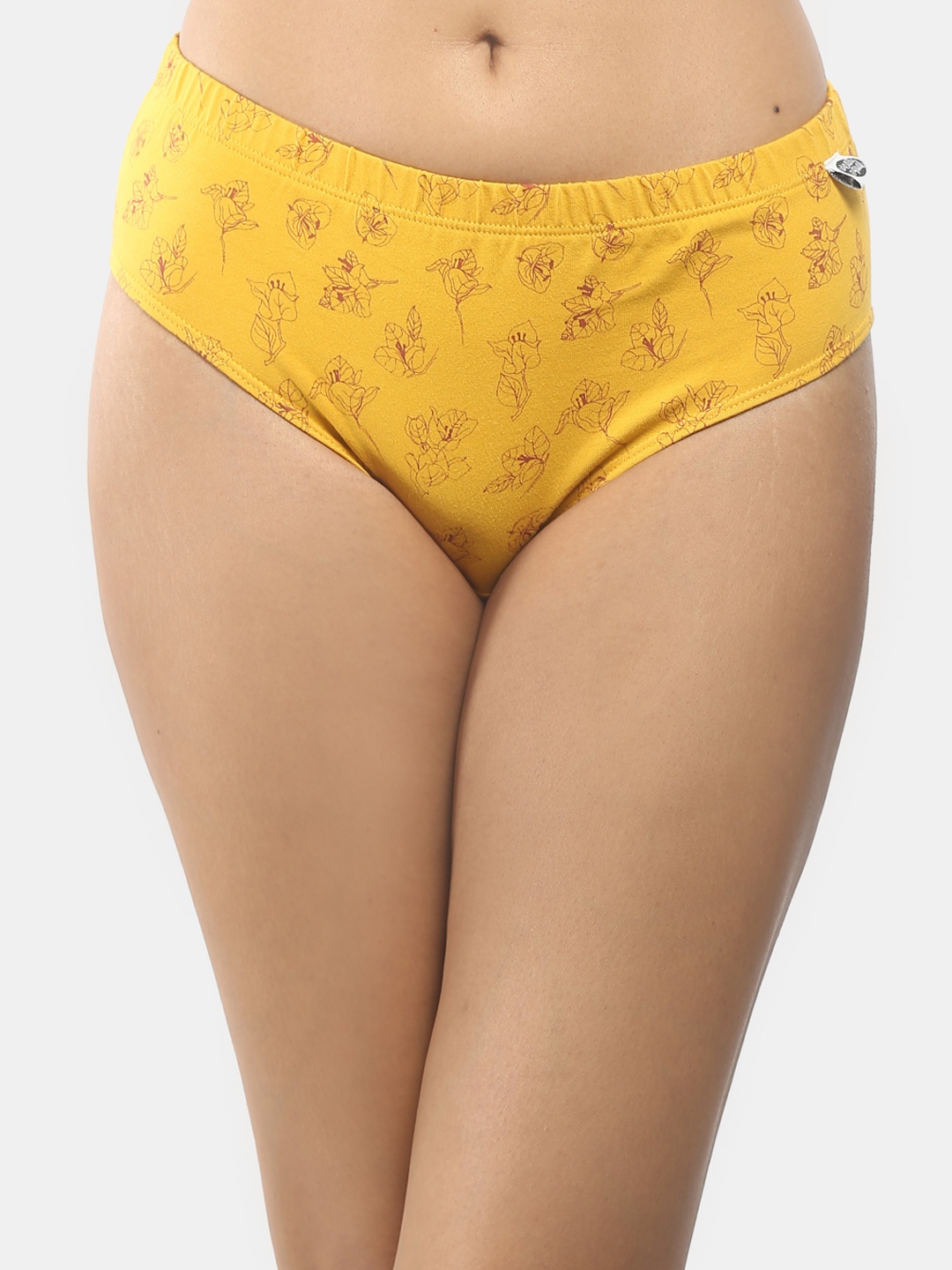 

Wear Equal Women Mustard Printed Bikini 002/BA/Mustard/AOP