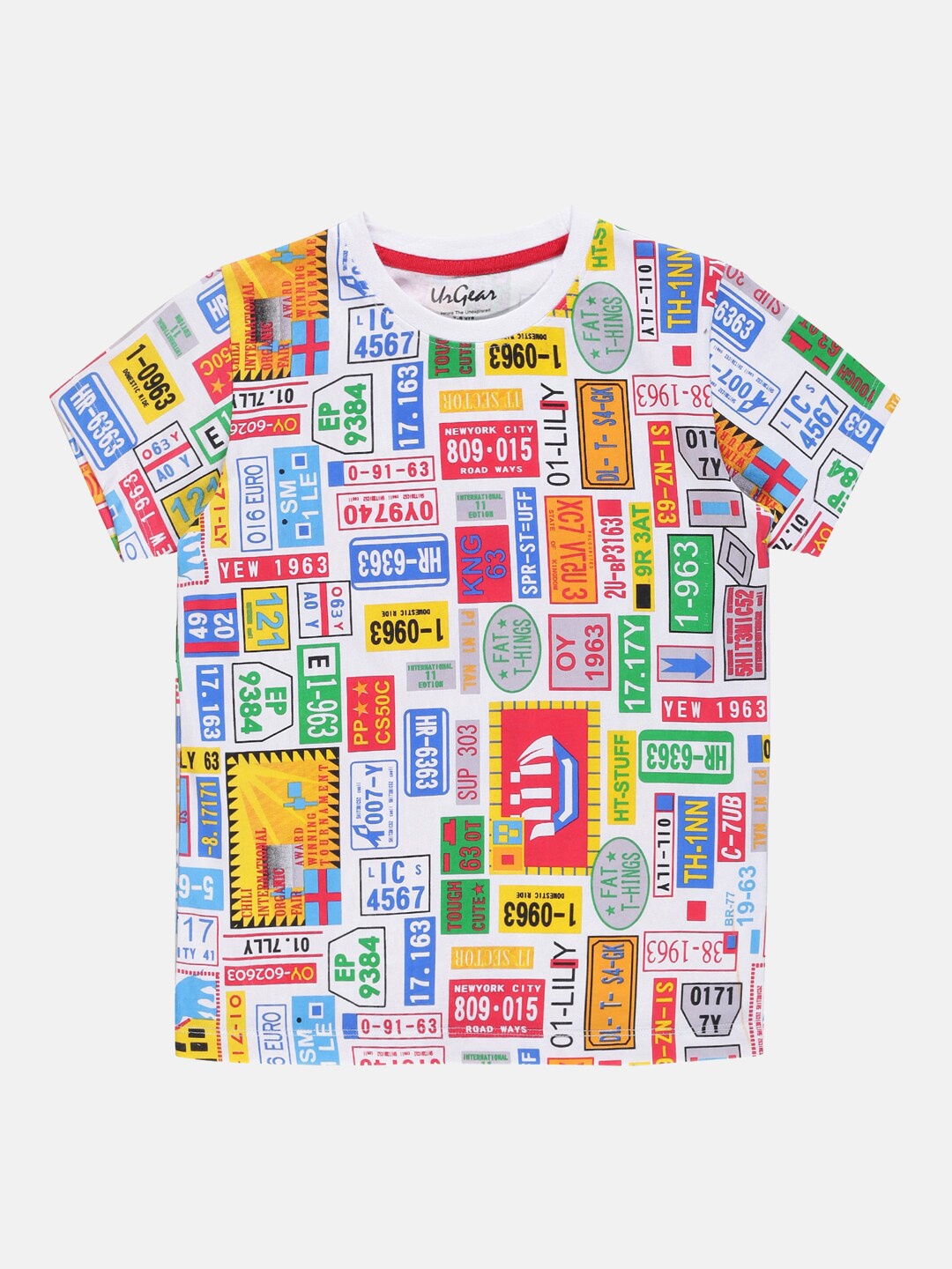 

UrGear Boys Multicoloured Printed Applique T-shirt, Multi