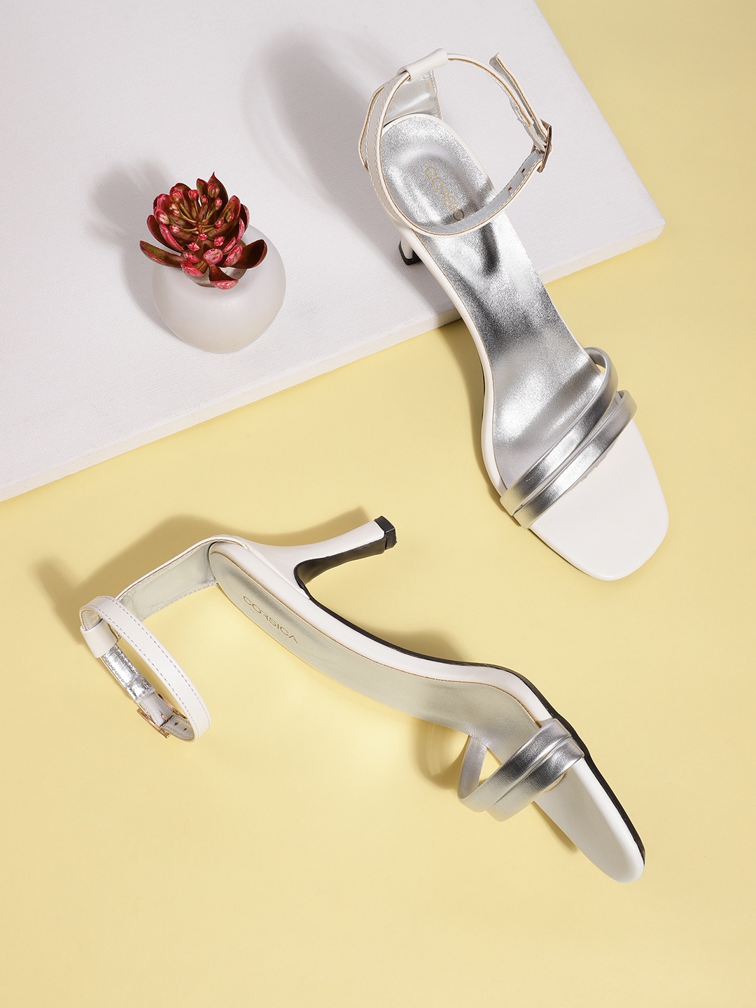 

CORSICA Open Toe Heels, White