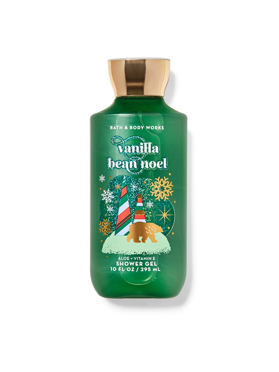 

Bath & Body Works Vanilla Bean Noel Shower Gel with Aloe & Vitamin E - 295 ml, Green