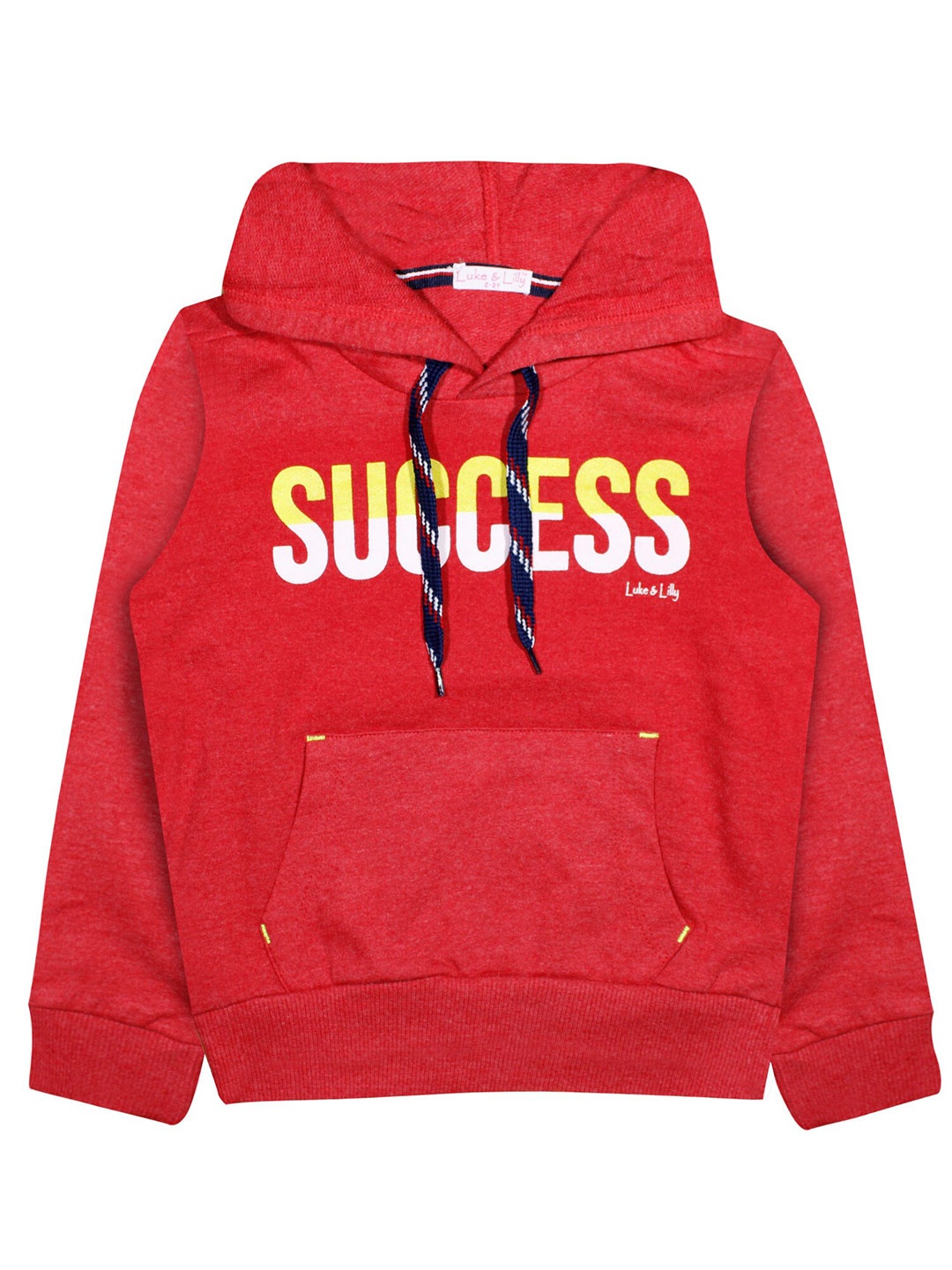 

Luke & Lilly Girls Red Printed Hooded Sweatshirt