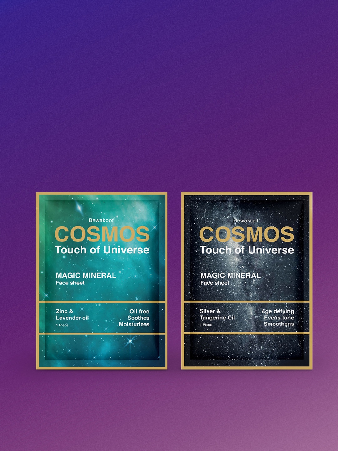 

BEWAKOOF COSMOS Men Set of 2 White Face Sheet Mask