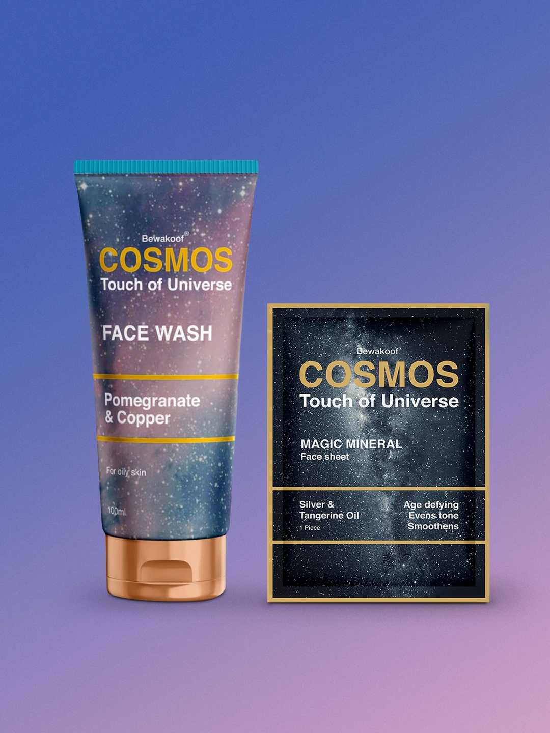 

BEWAKOOF COSMOS Set of 2 White Face Sheet Mask