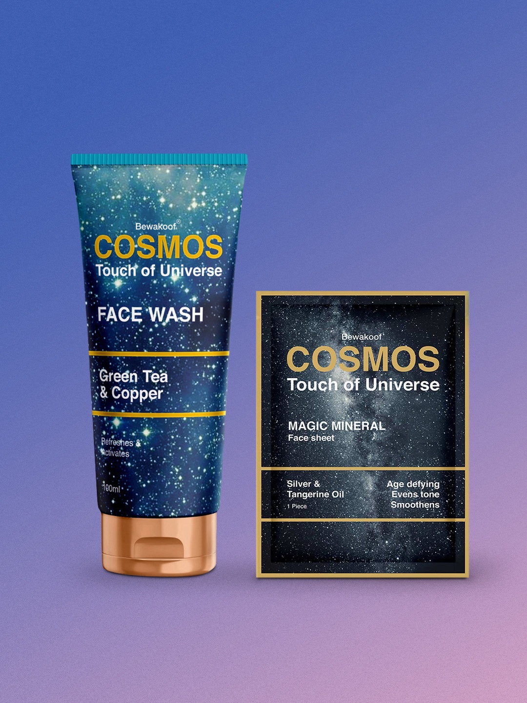 

BEWAKOOF COSMOS White Set of 2 Face Sheet Mask