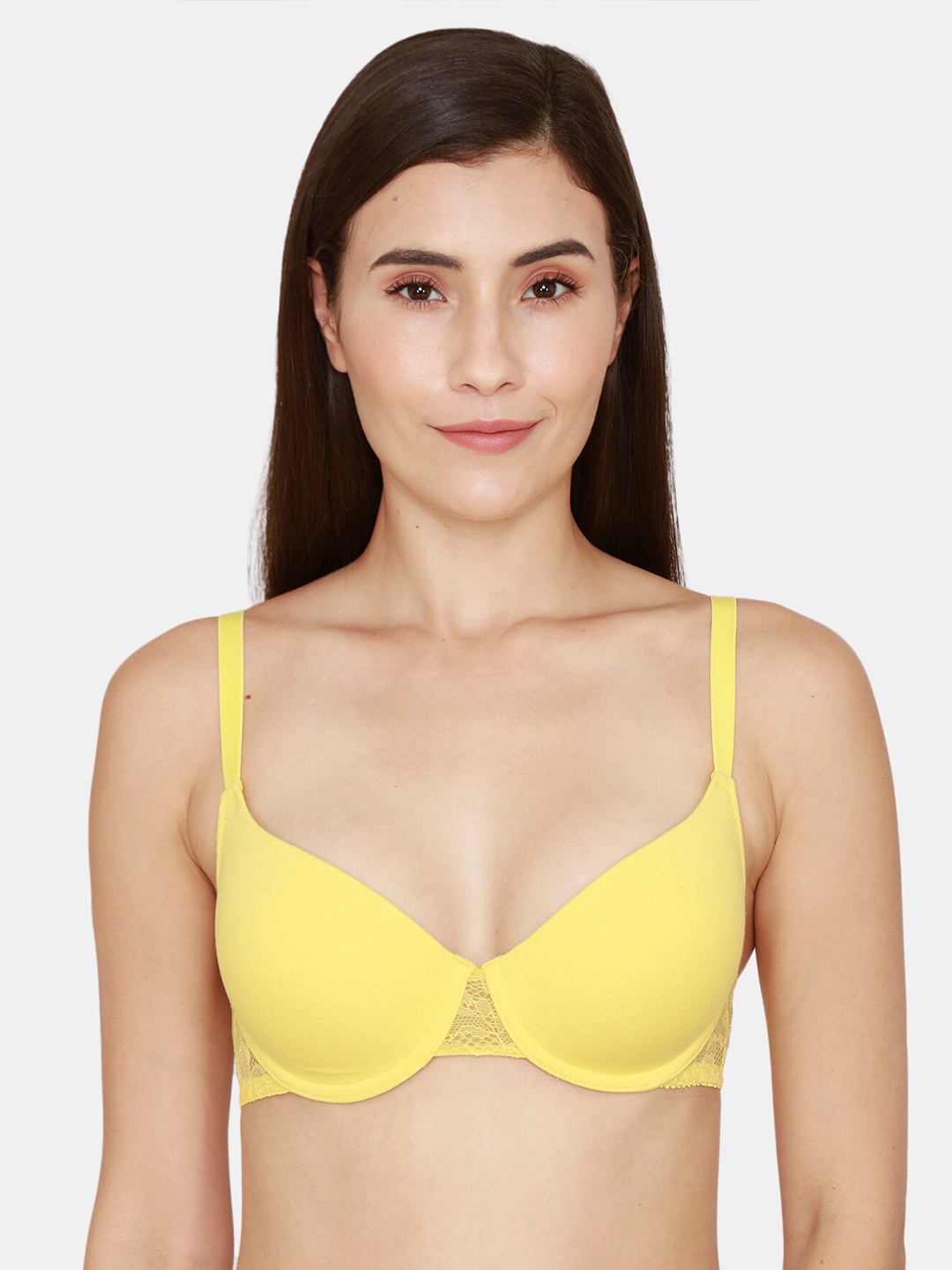 

Zivame Yellow T-shirt Bra Underwired Lightly Padded ZI1101COREBYELW