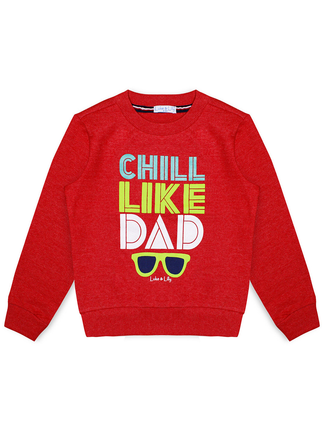 

Luke & Lilly Girls Red Printed Sweatshirt
