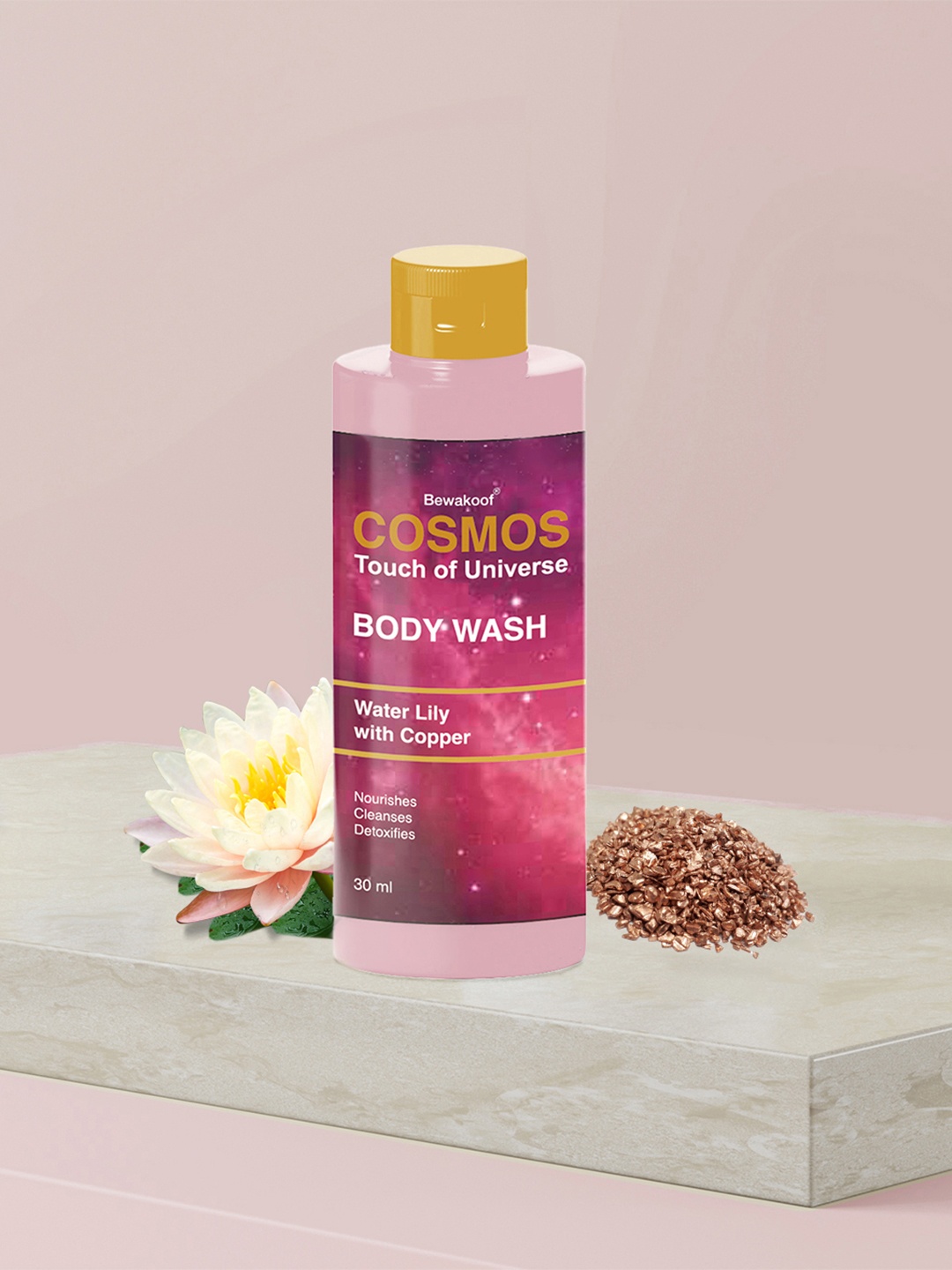 

BEWAKOOF COSMOS White Body Wash with Water Lily & Copper 30 Ml