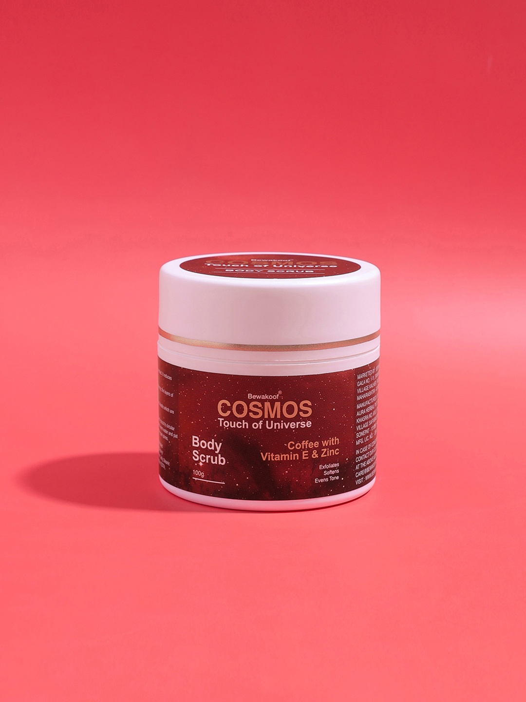 

BEWAKOOF COSMOS Body Scrub - Coffee with Vitamin E & Zinc - 100 g, White