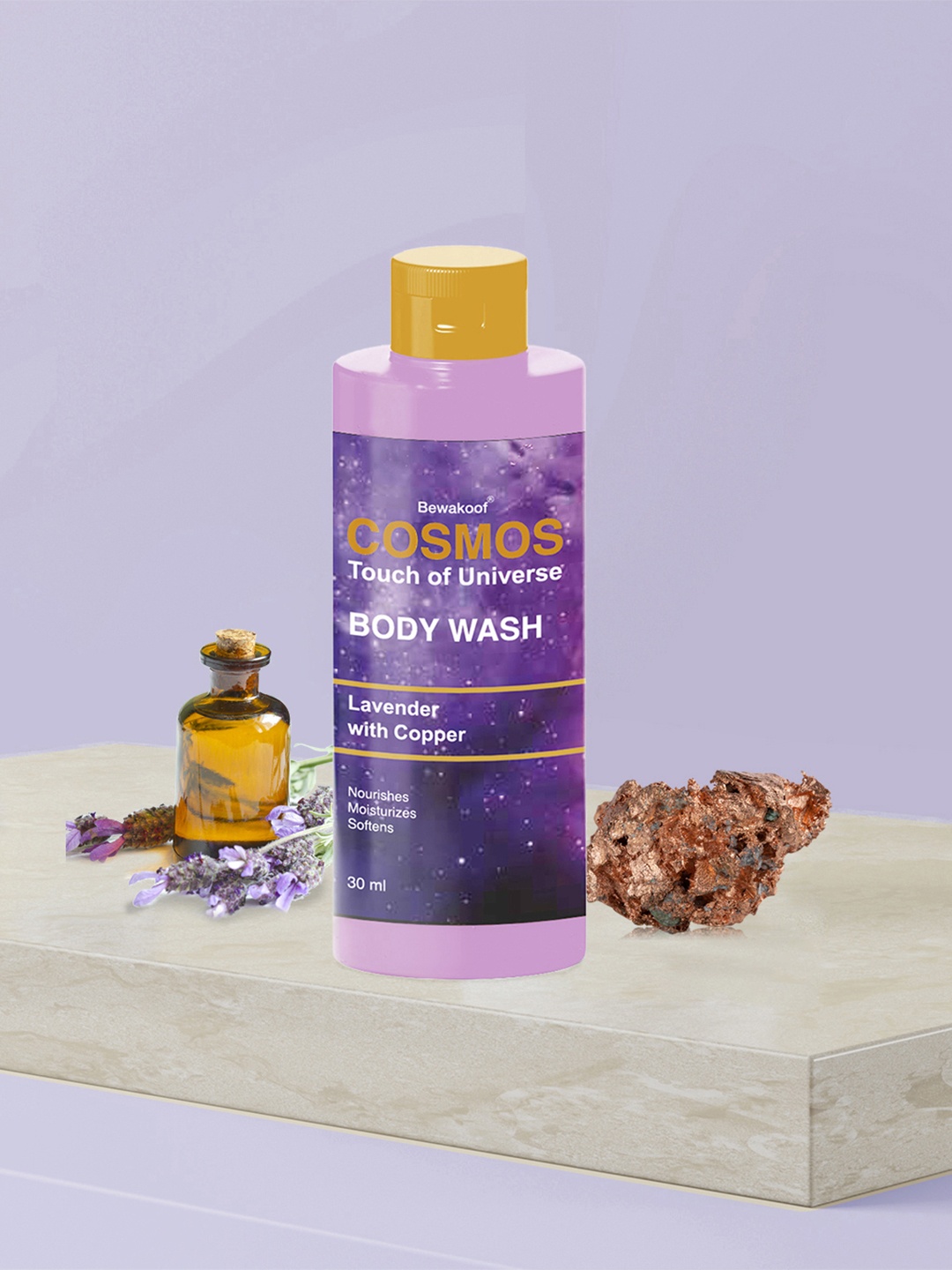 

BEWAKOOF COSMOS Unisex Lavender & Copper Body Wash- 30ml, White