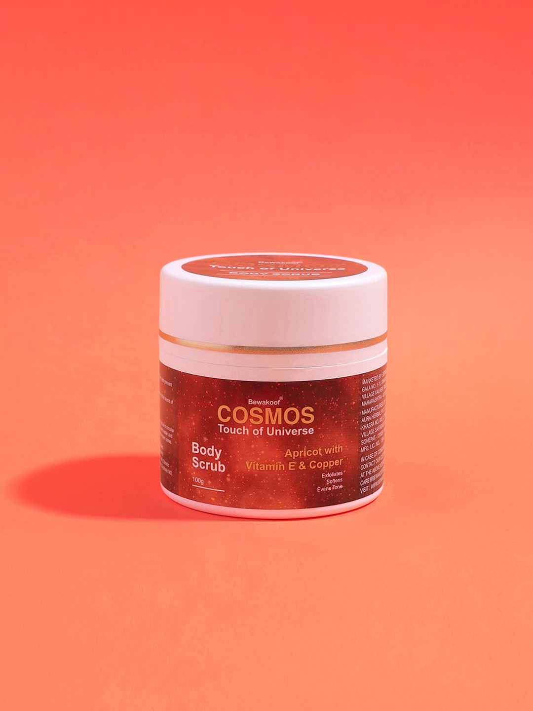 

BEWAKOOF COSMOS Body Scrub Apricot with Vitamin E & Copper - 100 g, White