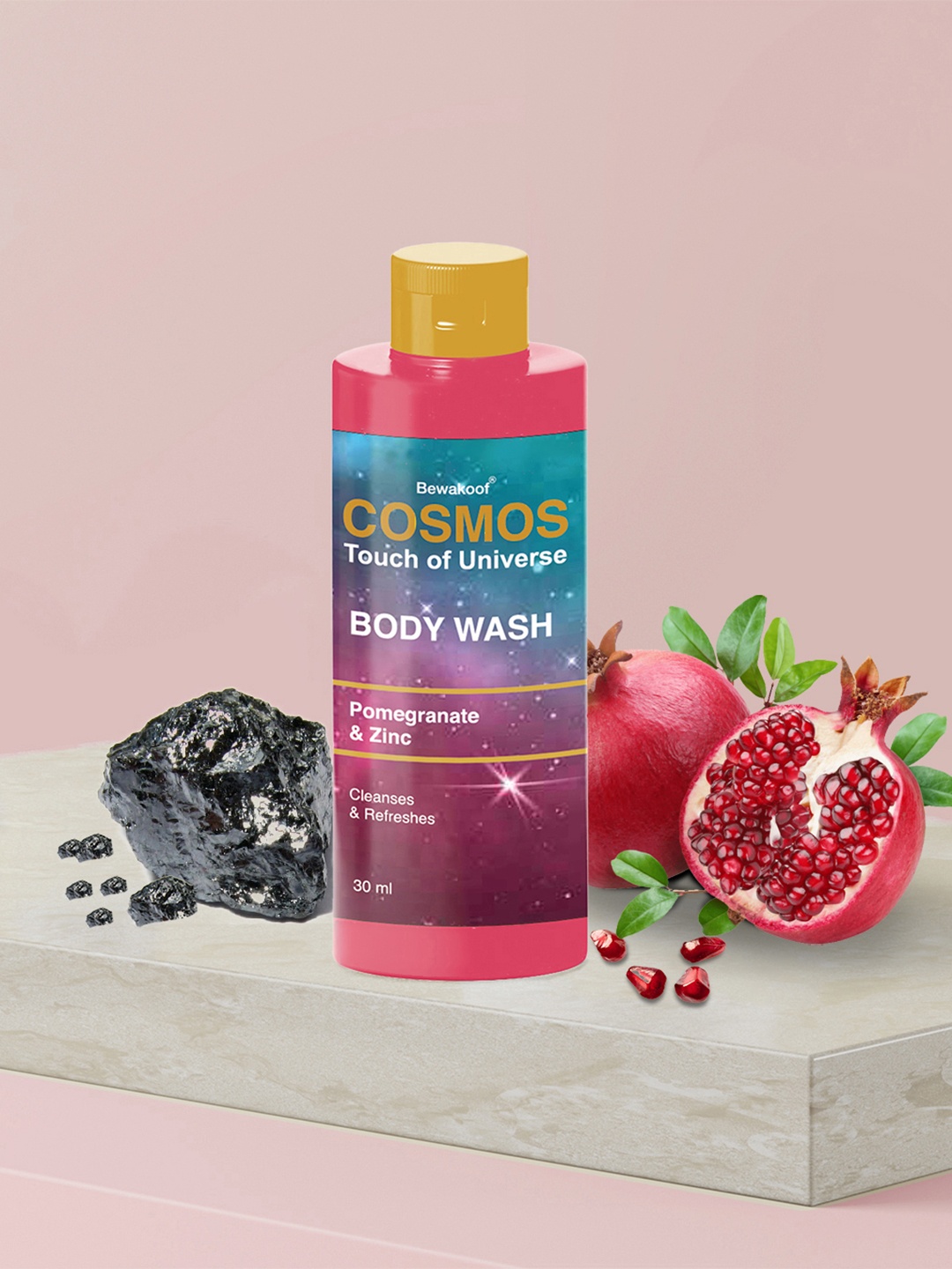 

BEWAKOOF COSMOS White Body Wash with Pomegranate & Zinc 30 Ml