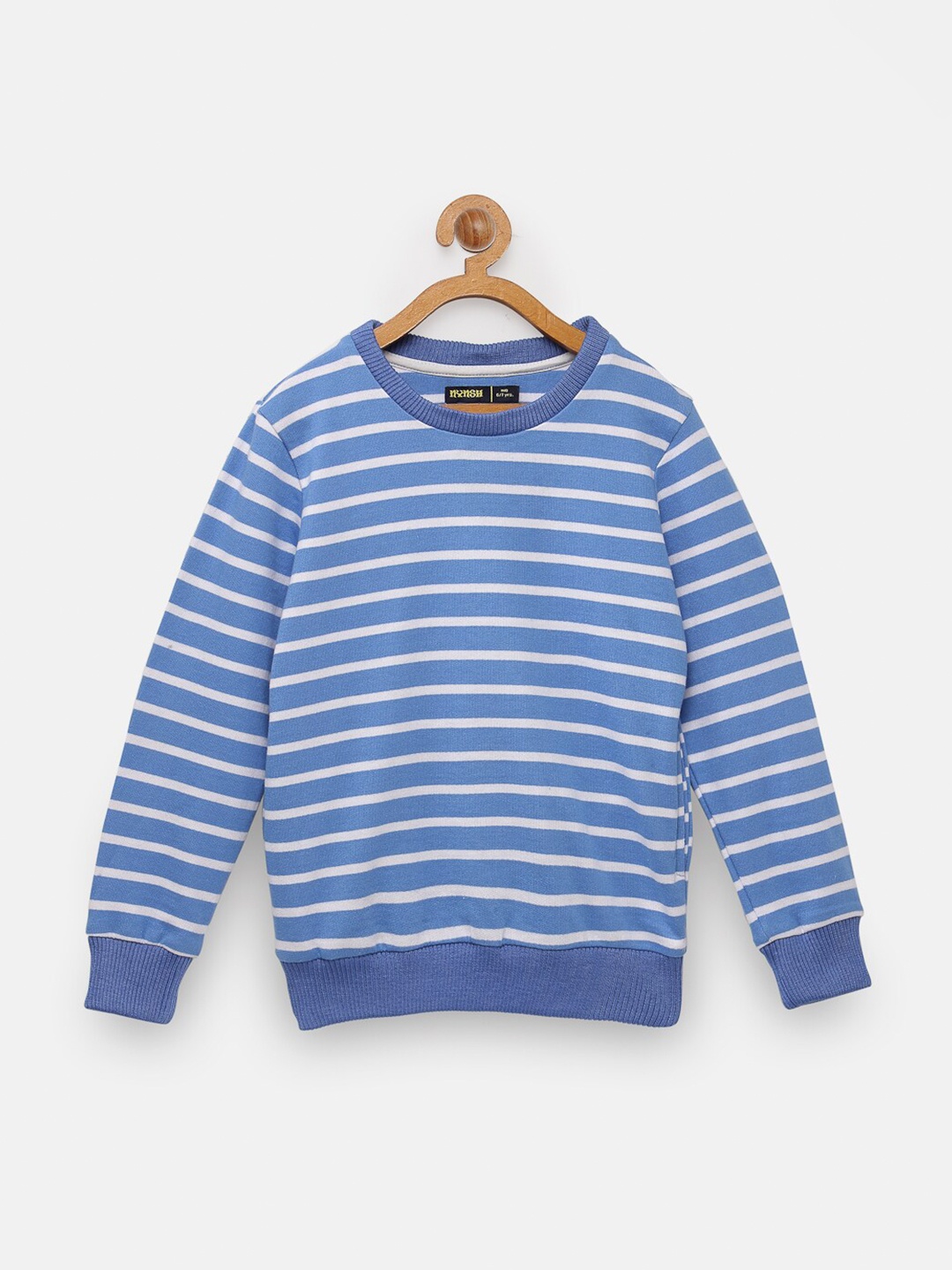 

NYNSH Boys Blue Striped Sweatshirt