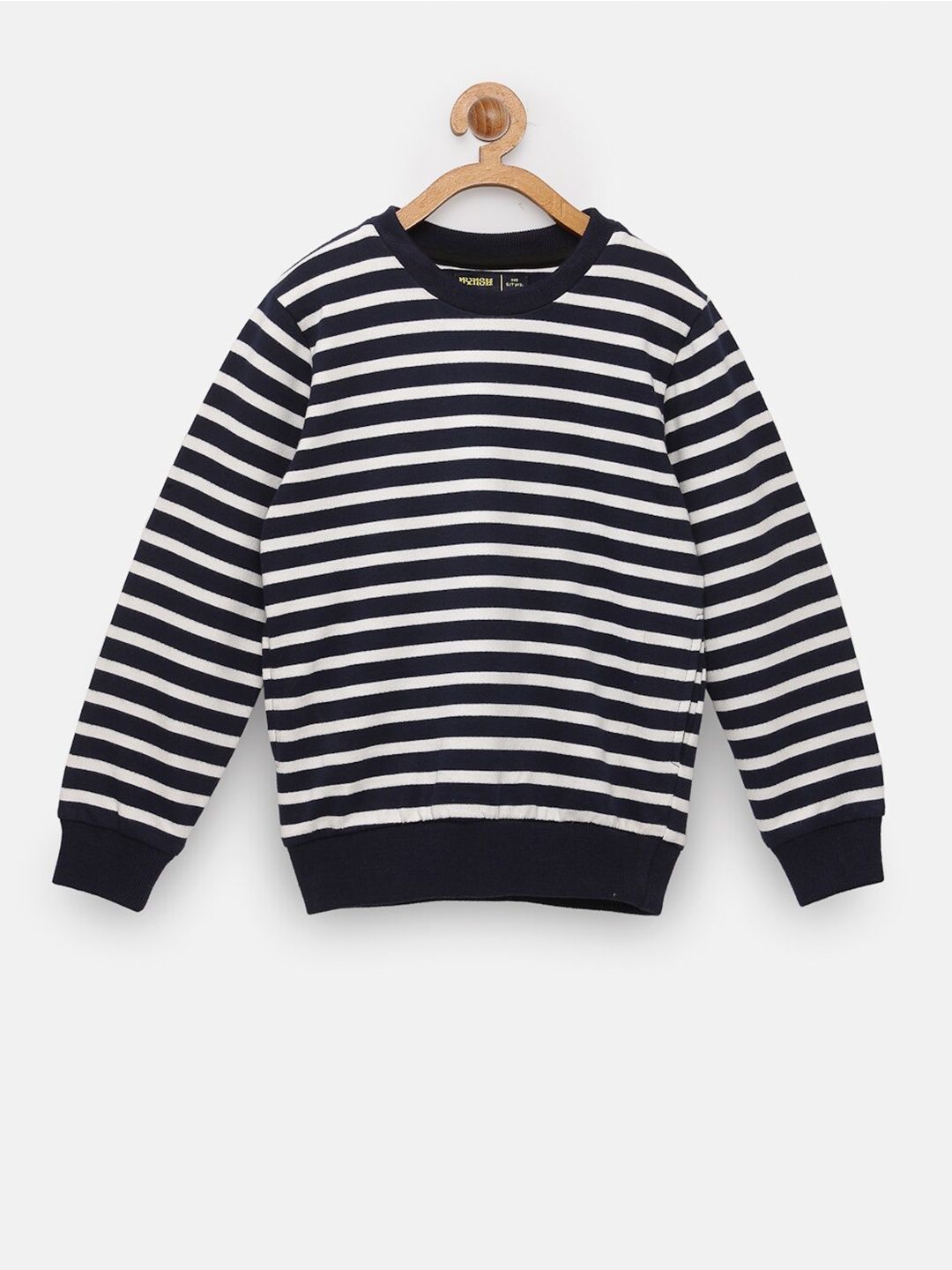 

NYNSH Boys Navy Blue Striped Sweatshirt