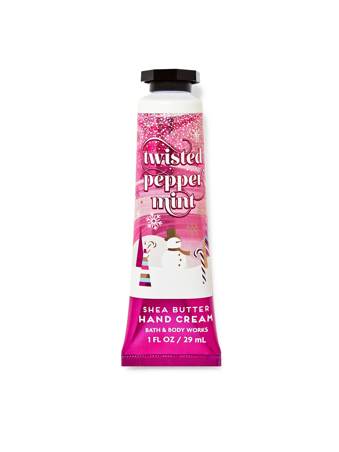 

Bath & Body Works Twisted Peppermint Shea Butter Hand Cream - 29 ml, Pink