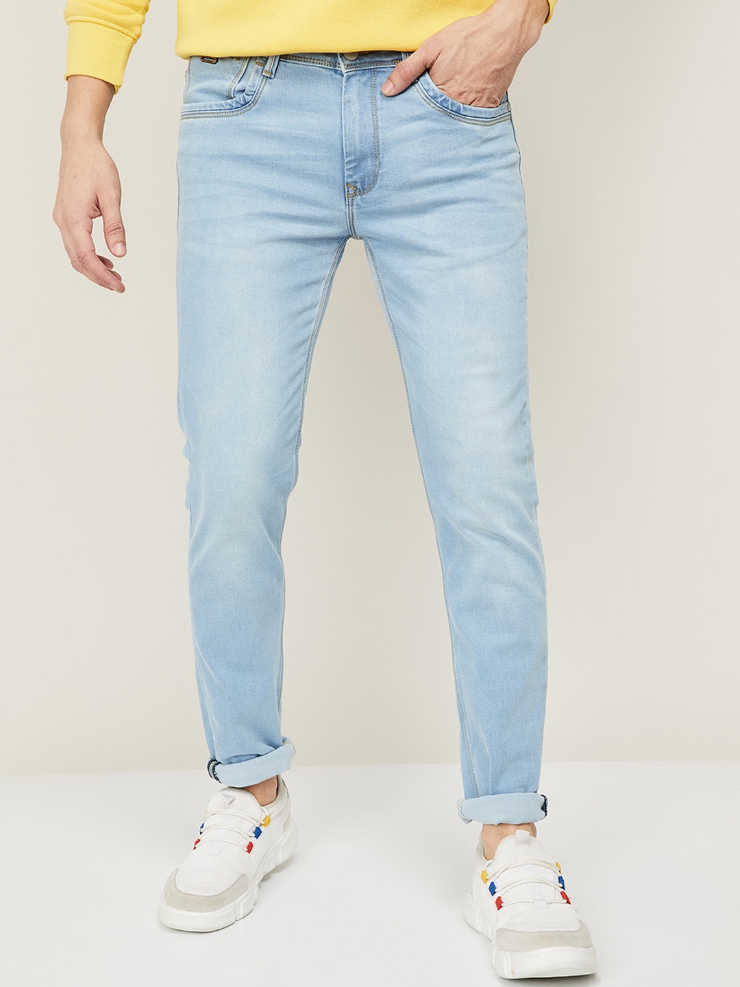 

Forca by Lifestyle Men Blue Heavy Fade Jeans