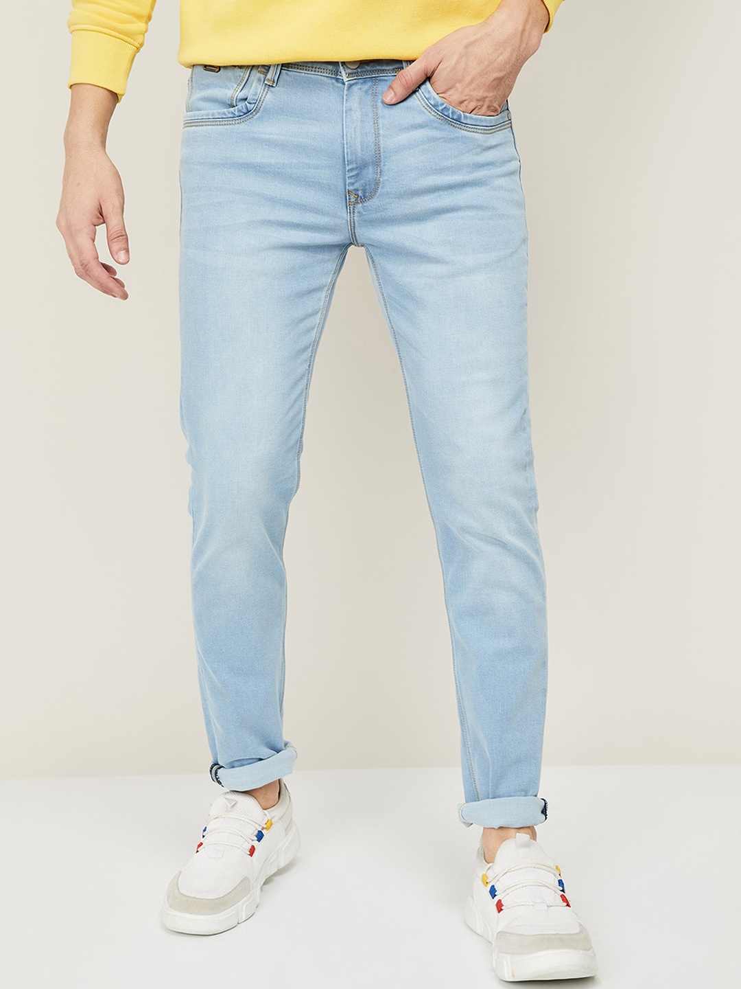 

Forca by Lifestyle Men Blue Heavy Fade Jeans