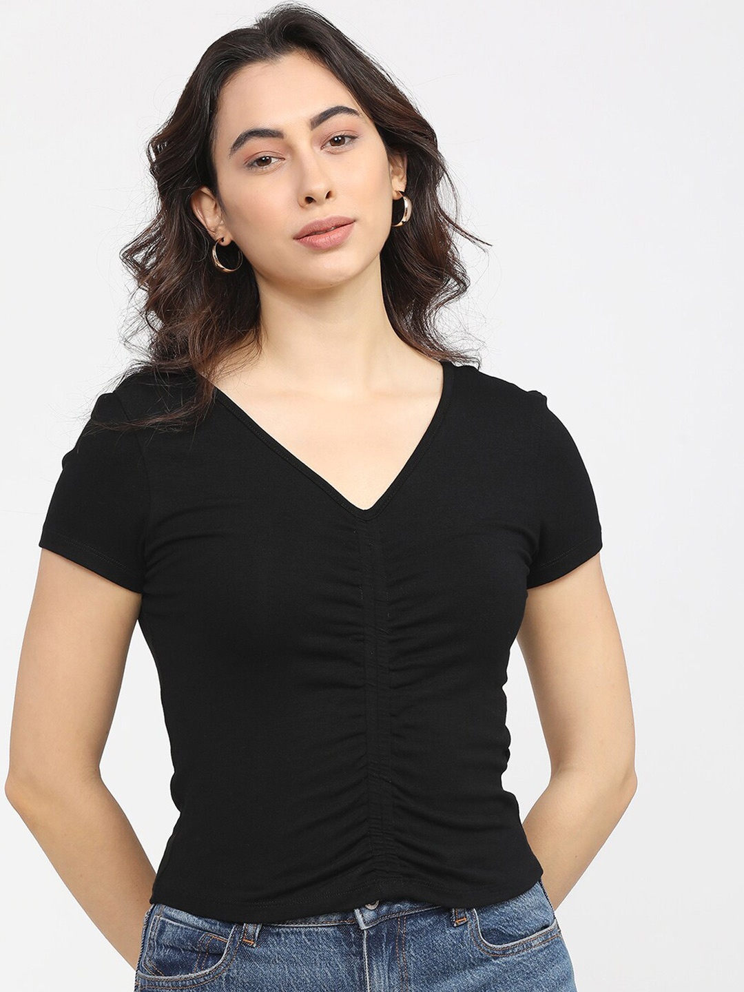 

Tokyo Talkies Black Regular Top