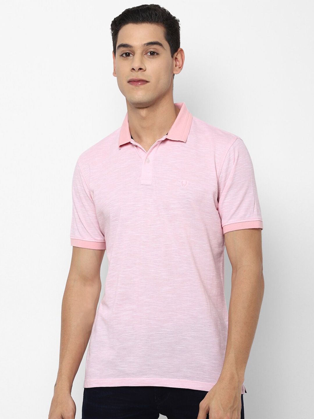 

Allen Solly Men Pink Polo Collar Pockets T-shirt