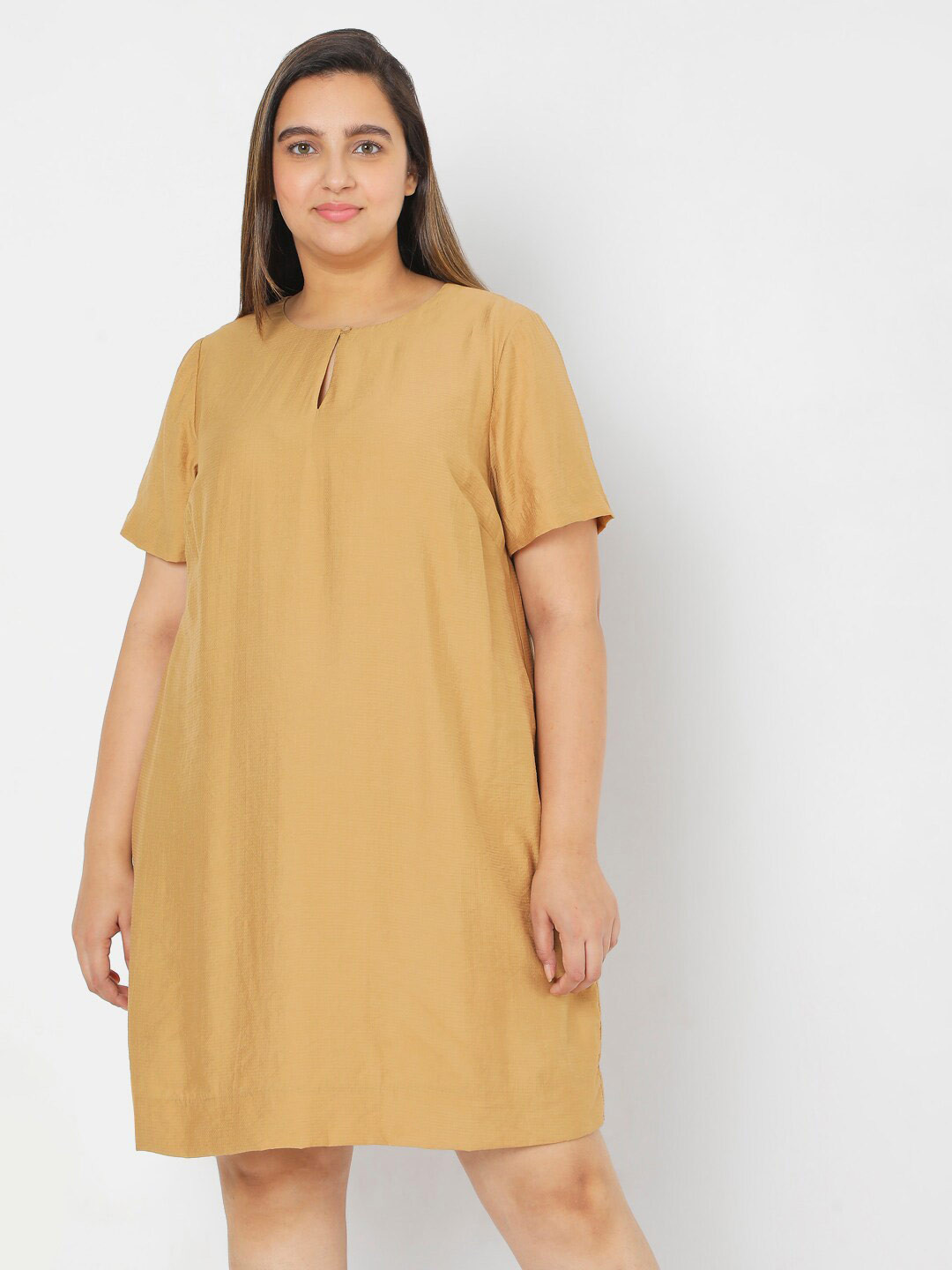 

VERO MODA CURVE Brown A-Line Dress