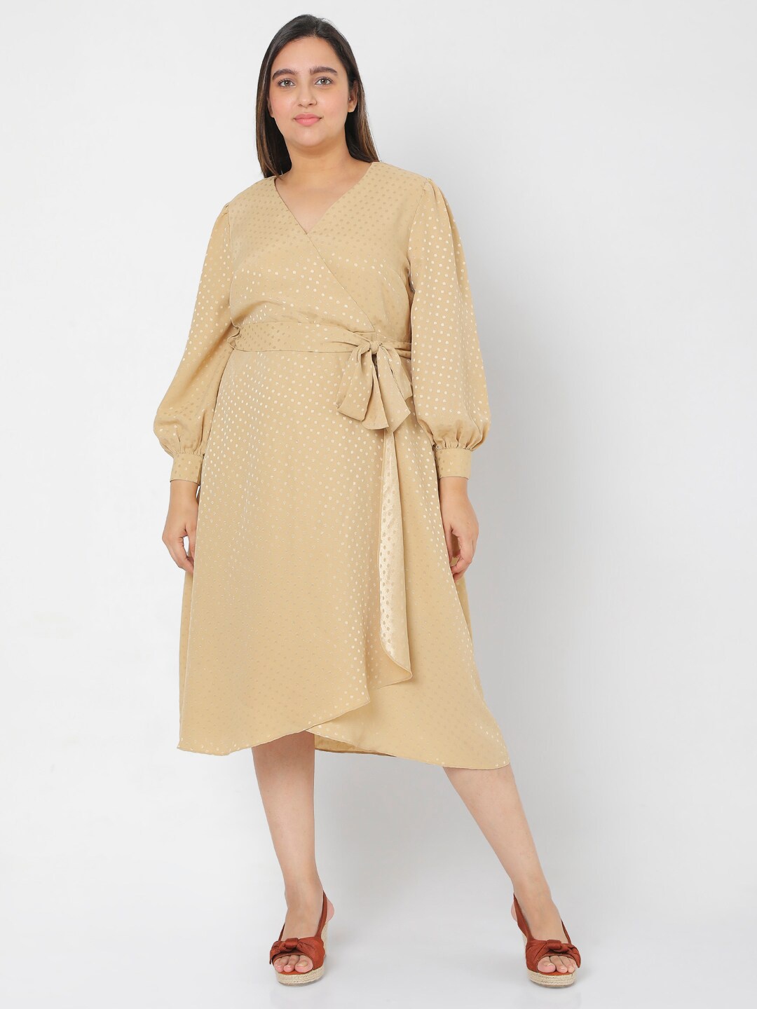 

Vero Moda Beige Midi Dress