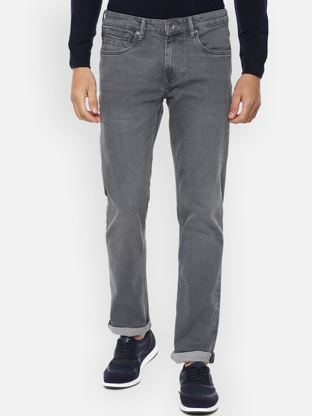 

Louis Philippe Jeans Men Grey Slim Fit Jeans