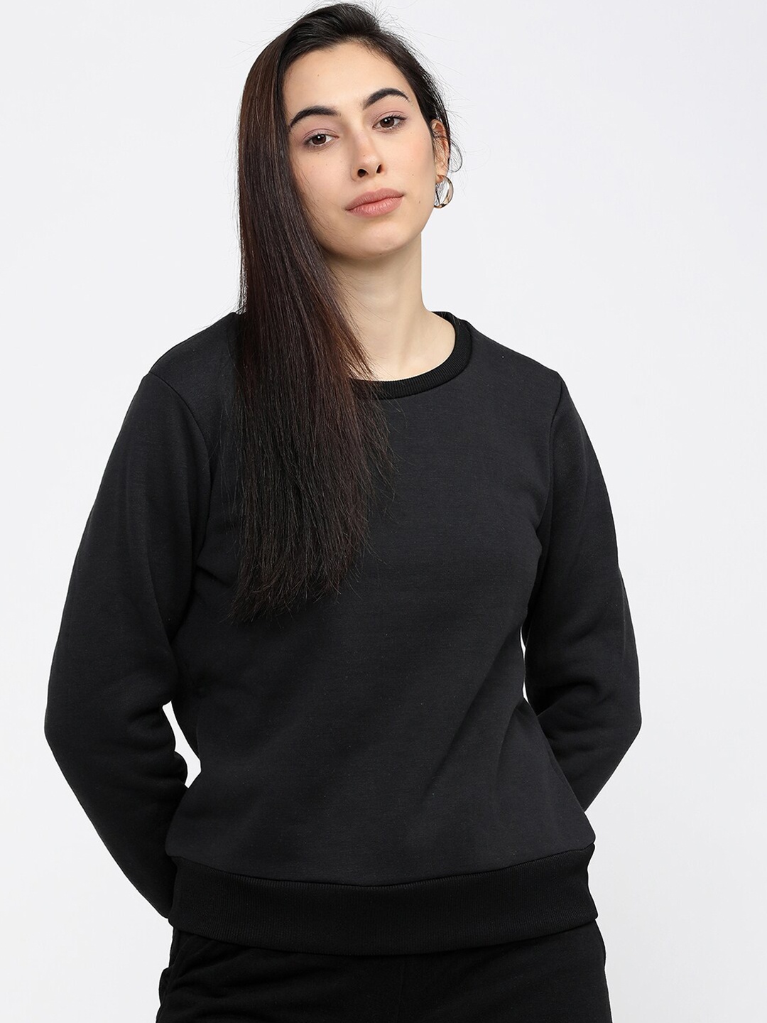 

Tokyo Talkies Women Black Sweatshirt