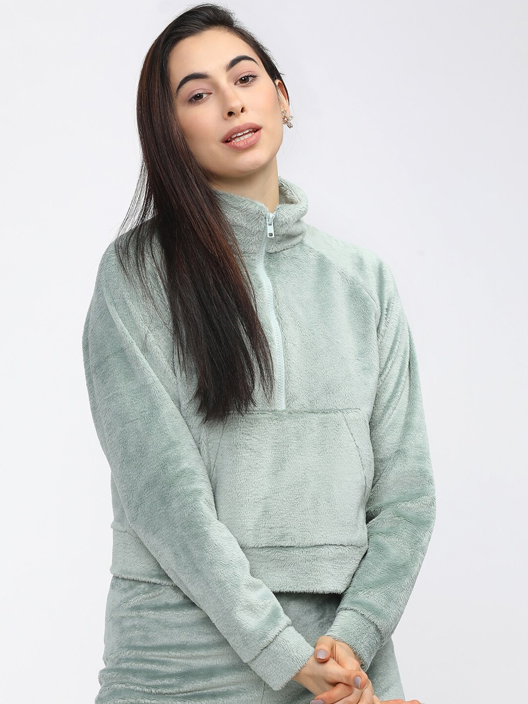 

Tokyo Talkies Women Green Sweatshirt
