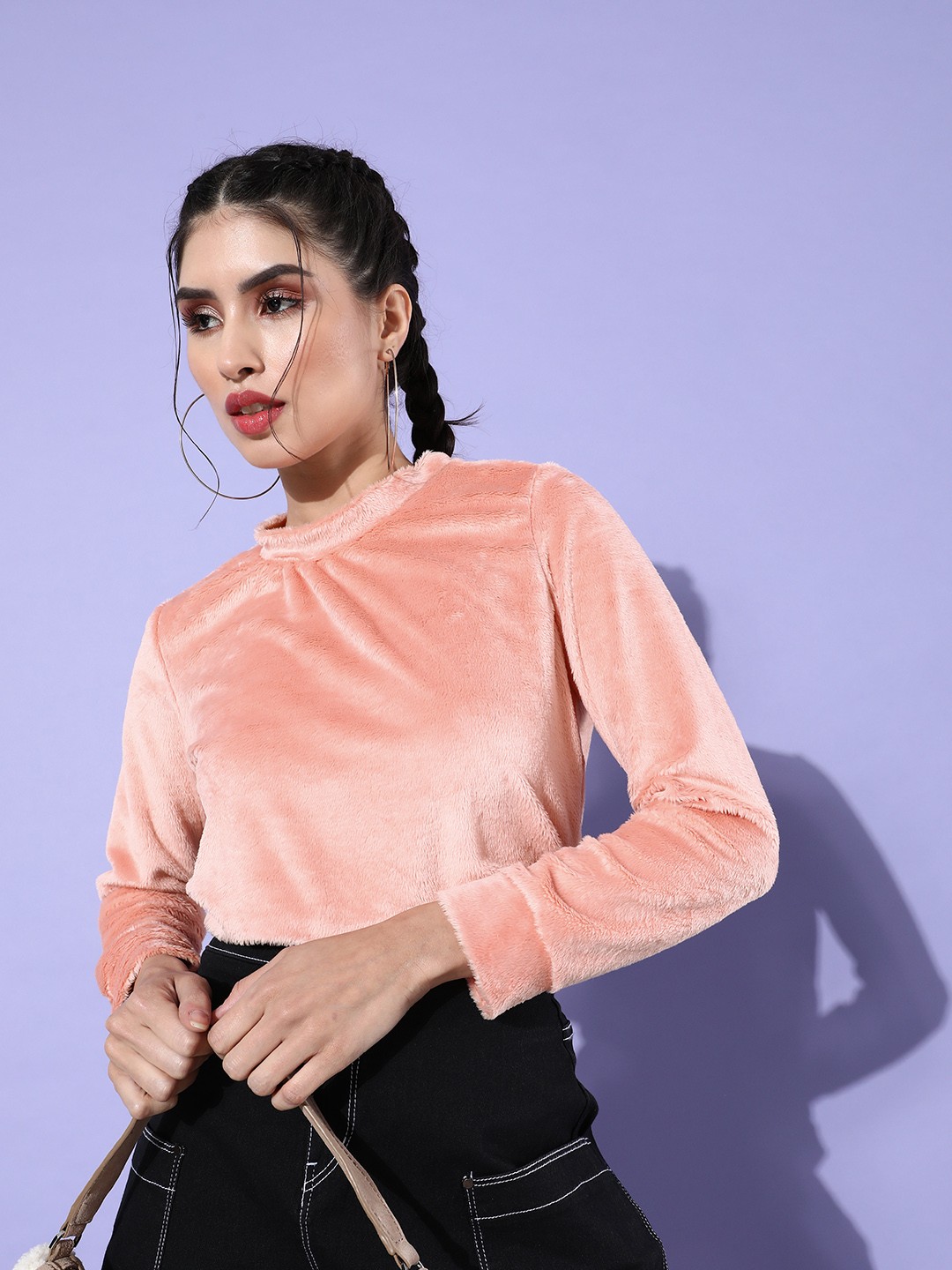 

Tokyo Talkies Women Pink Sweatshirt